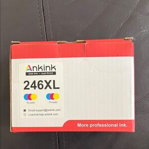 NIB Anklink 2 Pack Tri Color Ink 246XL